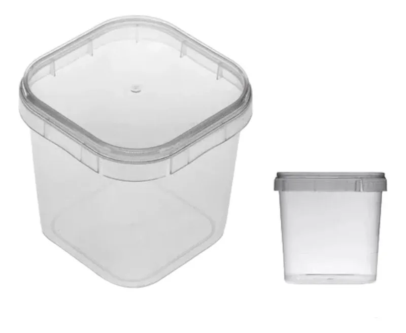 Pote 0220 Ml (plastilania) Quadrado C/tp C/10