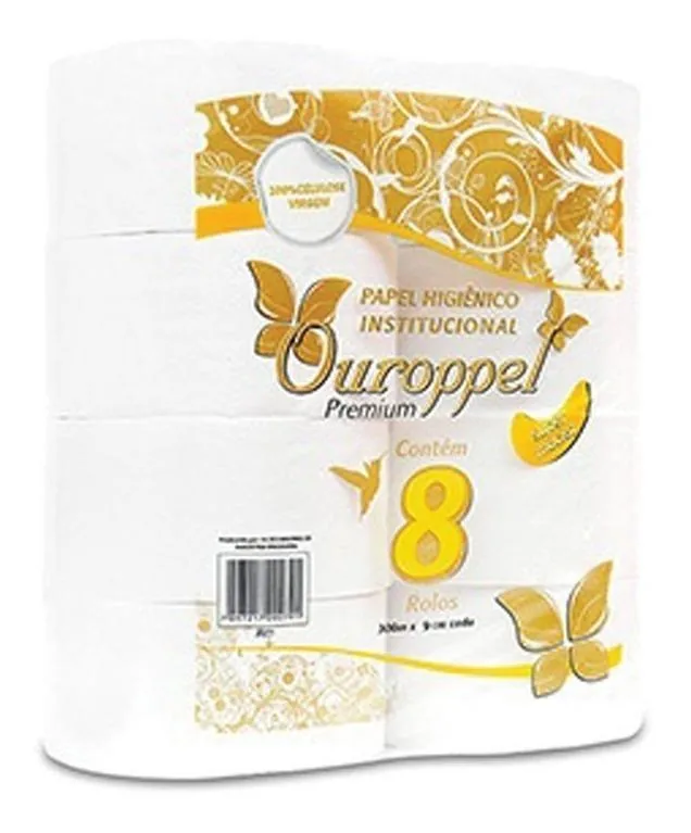 Papel Hig. Rolao Ouroppel Celulose C/08X300 M.(1727)