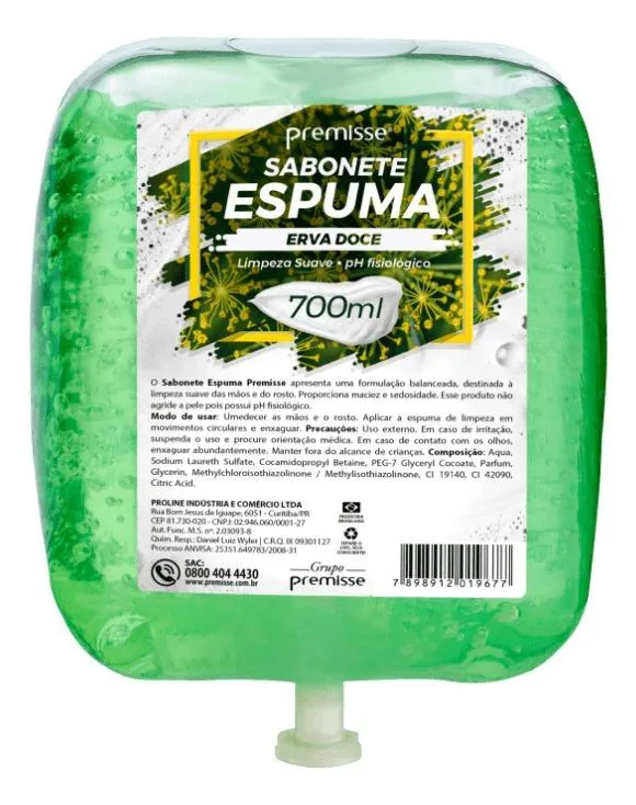 Sabonete Espuma Erva Doce Premisse Refil 700ML (110002700)