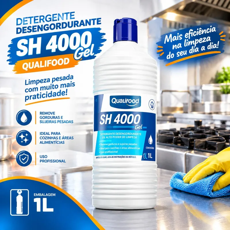 Detergente Deseng. SH4000 Gel Qualifood 1L (58408)
