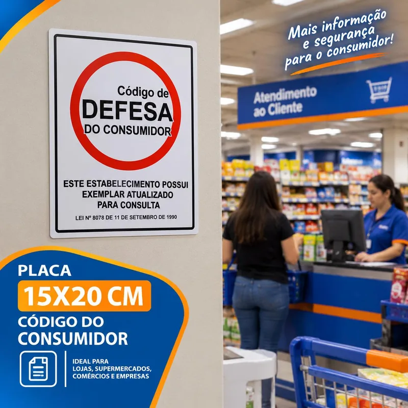Placa 15X20 Codigo Consumidor Un