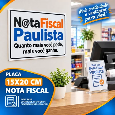 Placa 15X20 Nota Fiscal Un