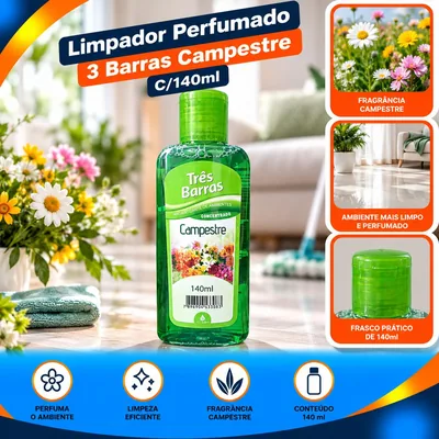 Limpador Perf. 3 Barras Campestre C/140ML