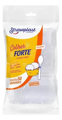 Colher Refeicao Master Cristal Strawplast (10330279) C/50