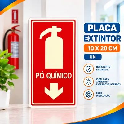 Placa 10X20 Extintor Un