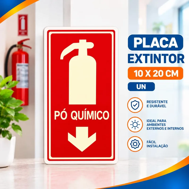 Placa 10X20 Extintor Un
