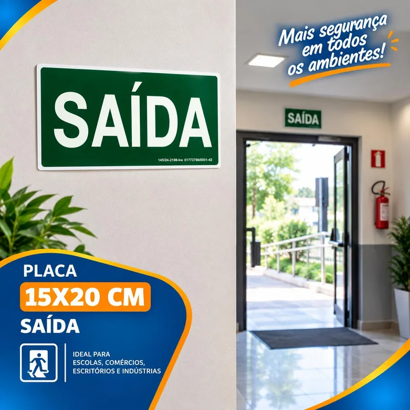 Placa 15X20 Saida Un
