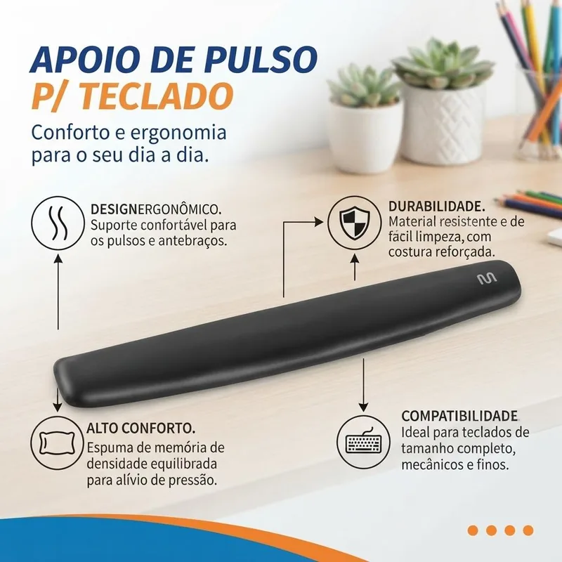 Apoio de Pulso p/ Teclado