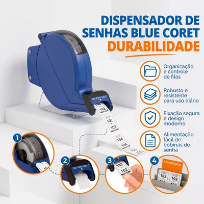 Dispenser de Senha Azul