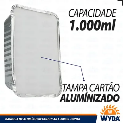 Bandeja D-2 1000 Ml (122X162) C/10 Wyda (fabrica)