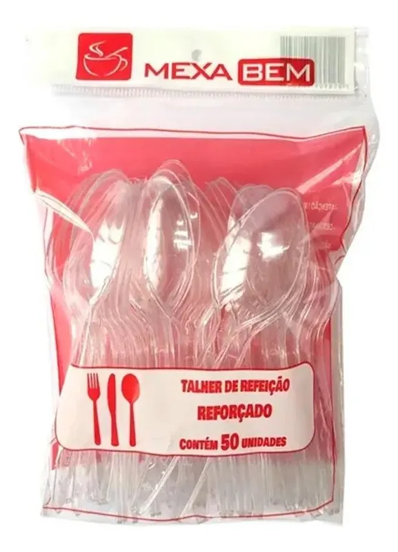 Colher Refeicao Master Cristal Mexabem C/500
