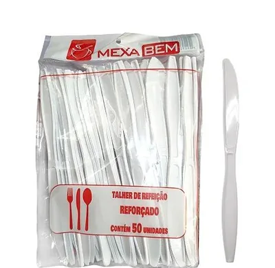 Faca Refeicao Master Branca Mexabem C/50