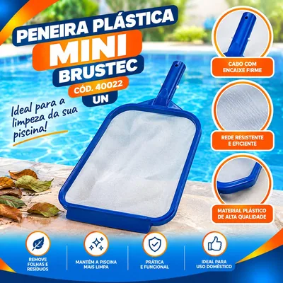 Peneira Plastica Mini Brustec COD40022 Un