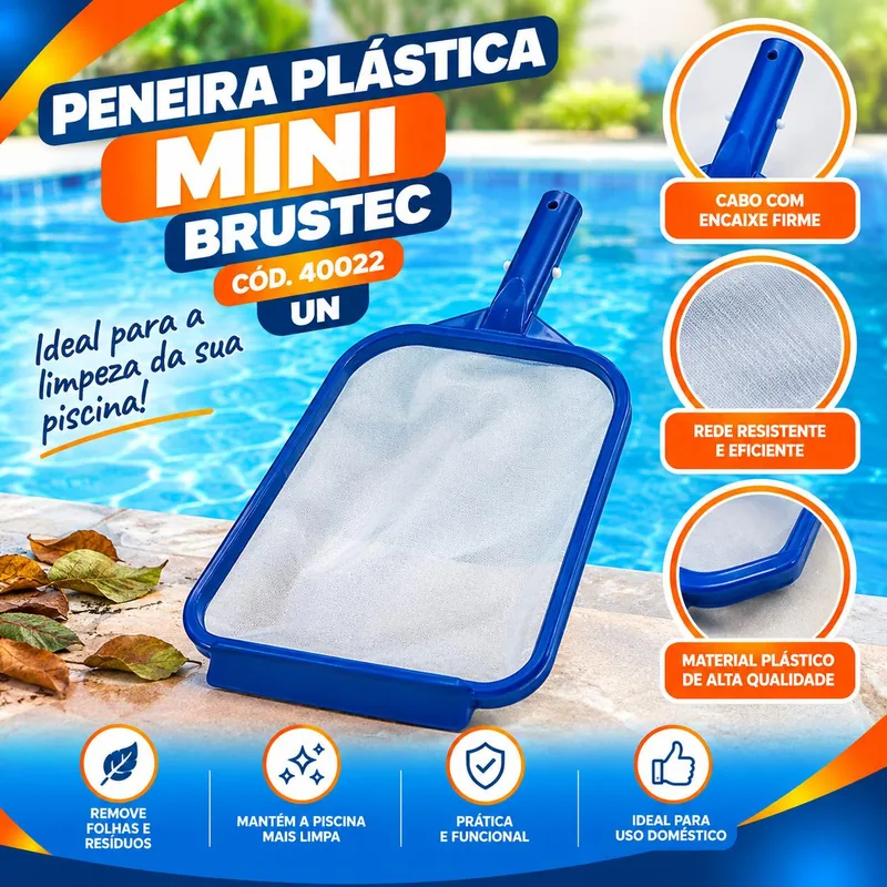 Peneira Plastica Mini Brustec COD40022 Un