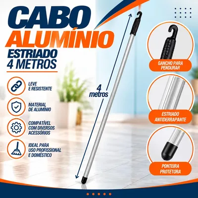 Cabo Aluminio Estriado 4MTS Un