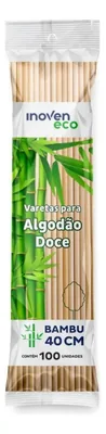 Vareta de Bambu Algodao Doce 40 Cm C/100
