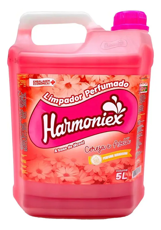 Limpador Alcool Cereja Avela Harmoniex 5 Lts