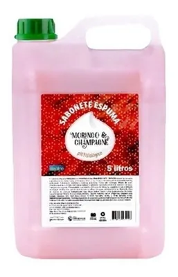 Sabonete Espuma Morango Champagnhe Deoline 05LT