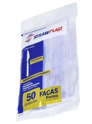 Faca Refeicao Master Cristal Strawplast (FSC-741) C/50
