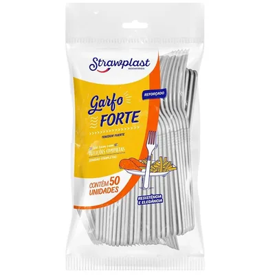 Garfo Refeicao Master Branco Straw. (10330415) C/50