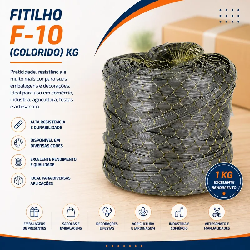 Fitilho F-10 (colorido) Kg (429)