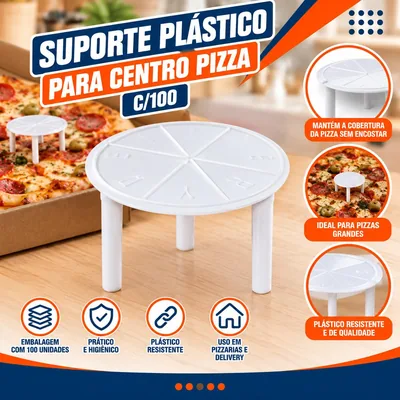 Suporte Plast. P/centro Pizza C/100