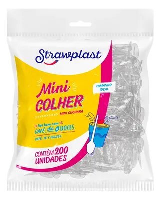 Colherinha Cafe/cha Cristal Strawp (COD.633) C/200
