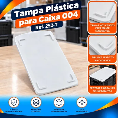 Tampa Plast. 004 L.branca Ref. 252-T Bolivar