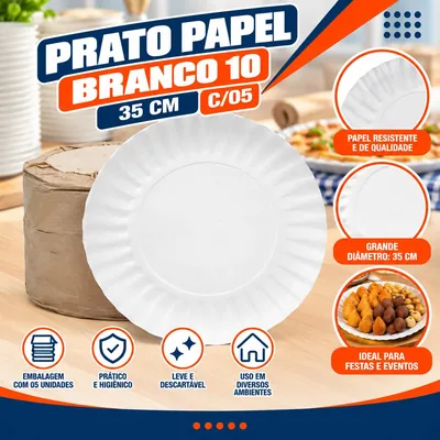 Prato Pap. Brc. 10 (35 Cm) C/05