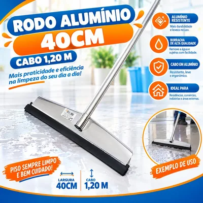 Rodo Aluminio 40CM Cabo 1,20 M (167)