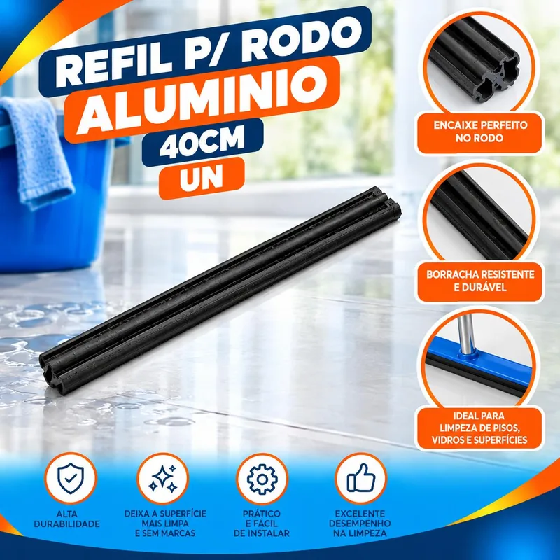 Refil p/ Rodo Aluminio 40CM Un