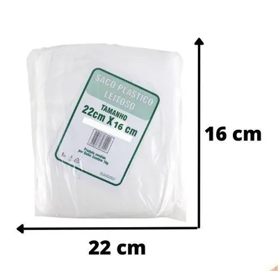 Saco Plastico (leit) 22X16X06 C/1 Kg