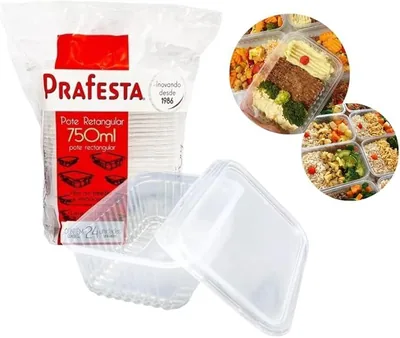 Pote 0750 Ml (prafesta) Retangular (8316) C/24