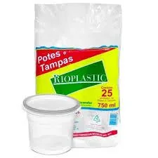 Pote 750 Ml (rioplastic) C/tp C/24