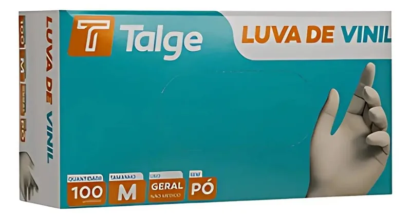 Luva Vinil Procedimento (sem Po) - M - C/100