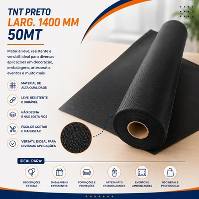 Tnt Preto Larg. 1400 Mm 50MT (88210)