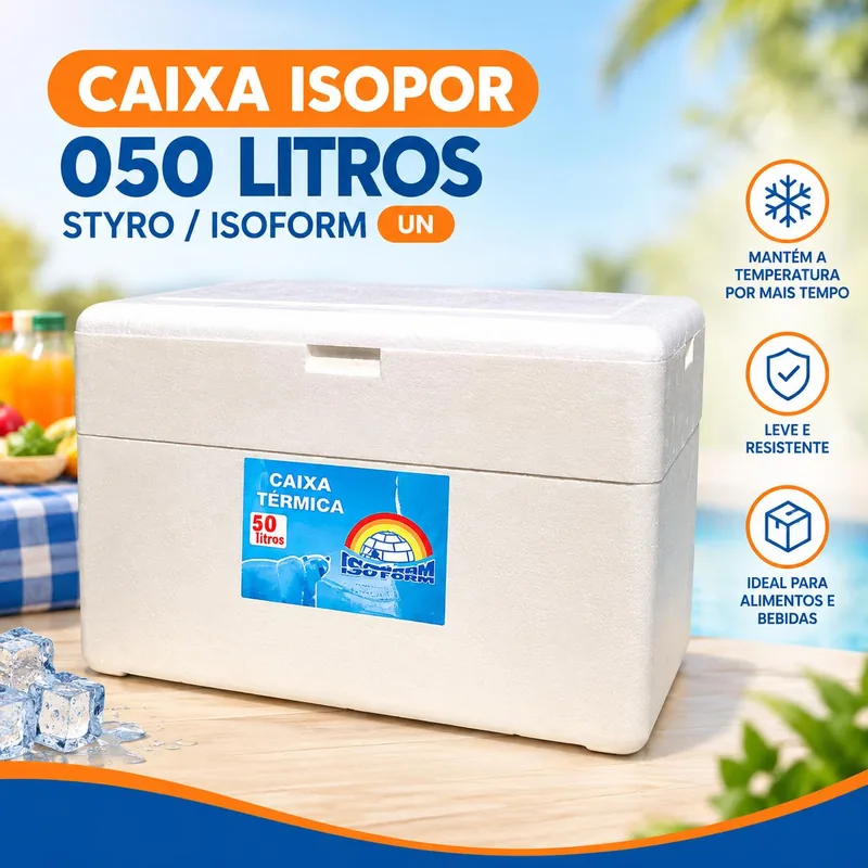 Caixa Isopor 050 Litros Styro / Isoform Un