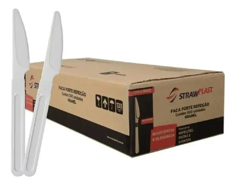 Faca Refeicao Master Branca Straw. (10330388) C/500