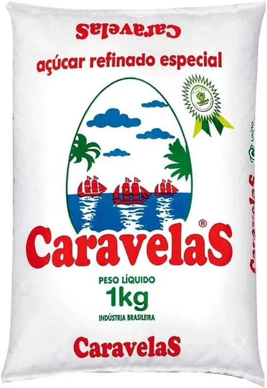 Acucar Refinado Caravelas\ Guarani\ Barra c/ 1KG
