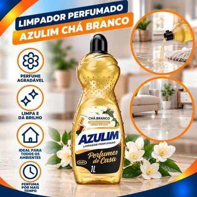 Limpador Perfumado Azulim Cha Branco 1LT (84255)