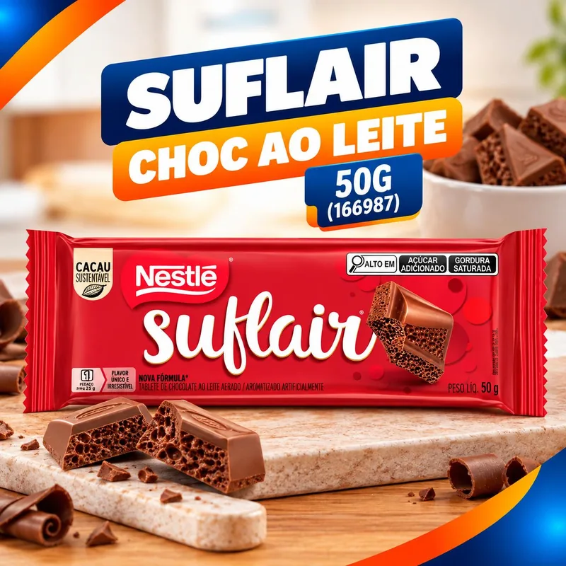 Suflair Choc Ao Leite 50G (166987)