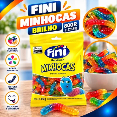Fini Minhocas Brilho 80GR (122688)