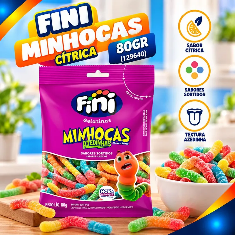 Fini Minhocas Citrica 80GR (129640)