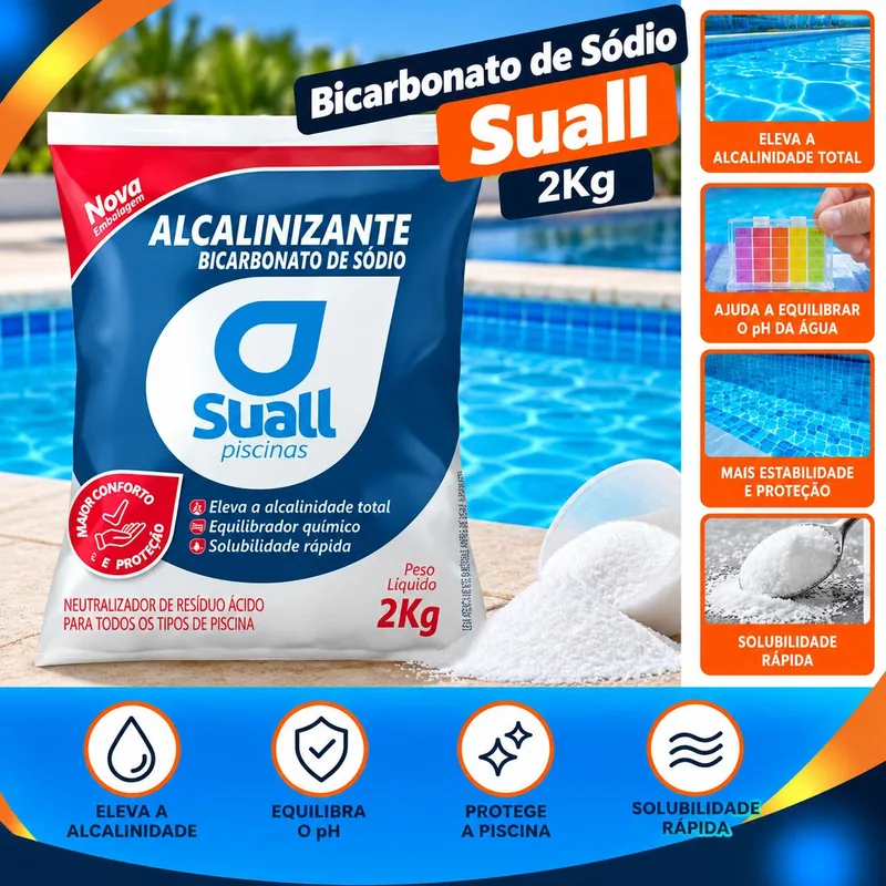 Bicarbonato de Sodio Suall Sc 2KG (CBISOF20)