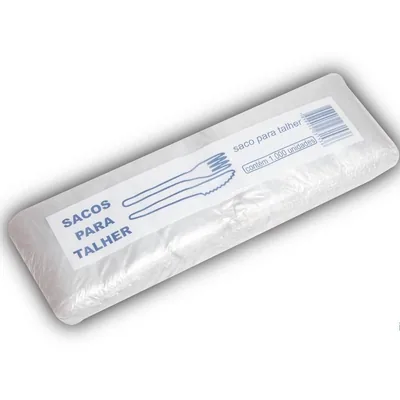 Saco Plastico 06X24X0,04 Ad (talher) C/1000