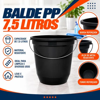 Balde Pp 7,5 Litros Jaguar (0031)