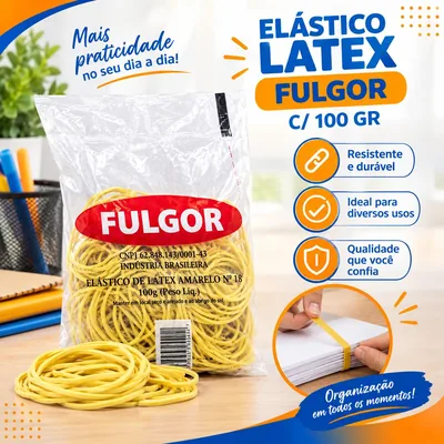Elastico Latex Fulgor c/ 100 Gr (16654)