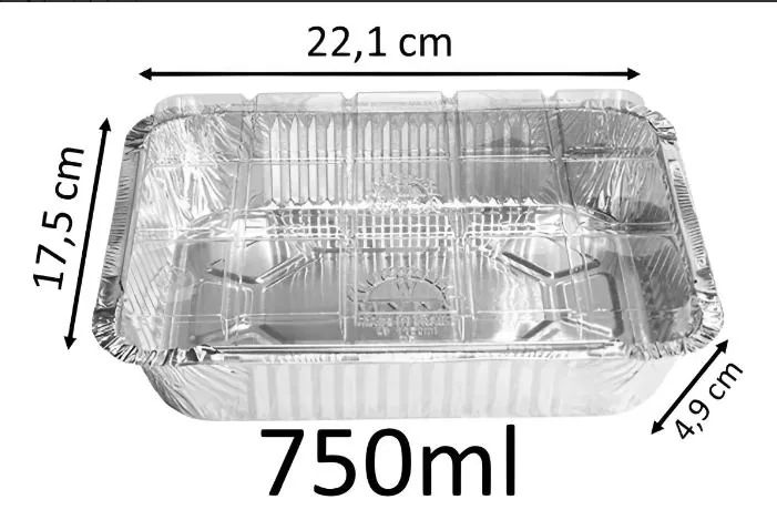 Bandeja D-7FS 750ML C/tp Pet C/10 Wyda