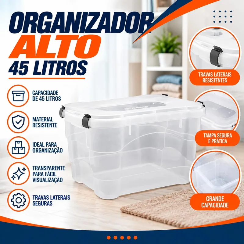 Organizador Alto 45 Lts Jaguar (0621)