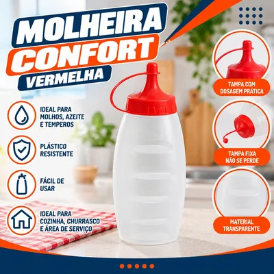Molheira Confort Vermelha Jaguar (2140)